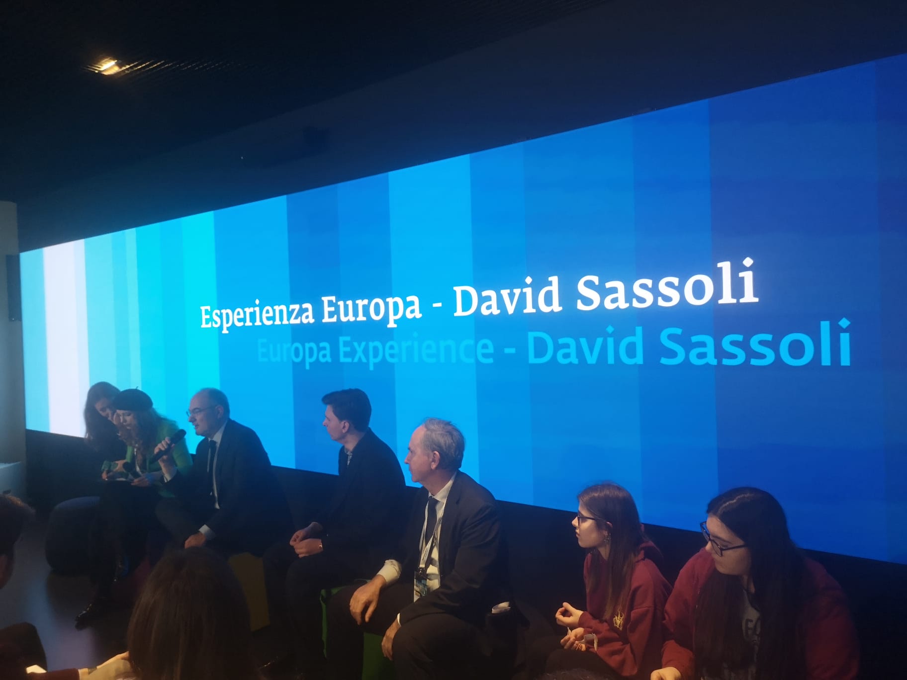 23 febbraio 2023 – Gli studenti del Convitto presenti all’inaugurazione dell’Europa Experience David Sassoli