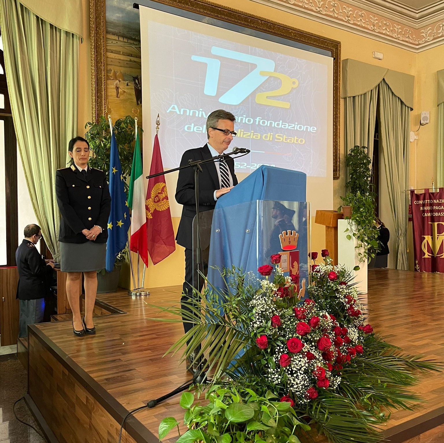 10 aprile 2024 – Convitto Nazionale Mario Pagano- 172 anni dalla fondazione della Polizia di Stato